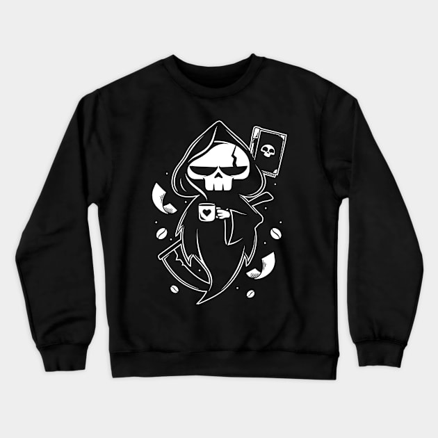 Coffee & Paperwork Crewneck Sweatshirt by Alundrart